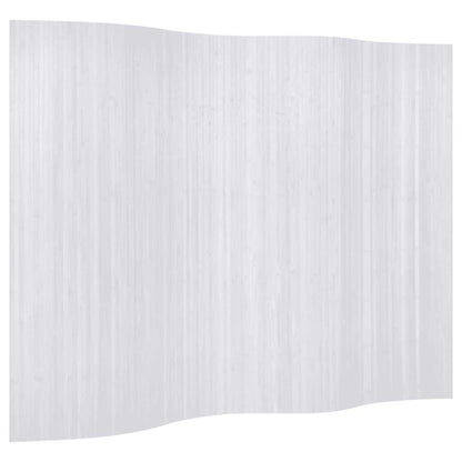 Raumteiler Bambus Weiß 250×165 cm