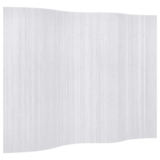 Raumteiler Bambus Weiß 250×165 cm