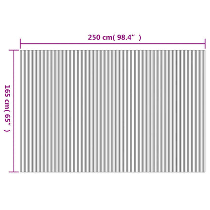 Raumteiler Bambus Weiß 250×165 cm