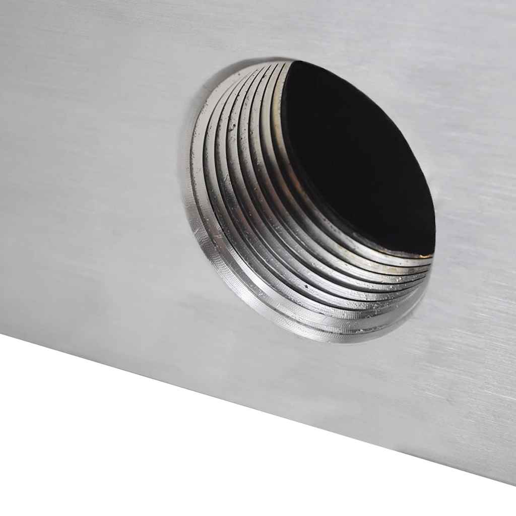 Pool-Wasserfall Fontäne Rechteckig Edelstahl 30 cm