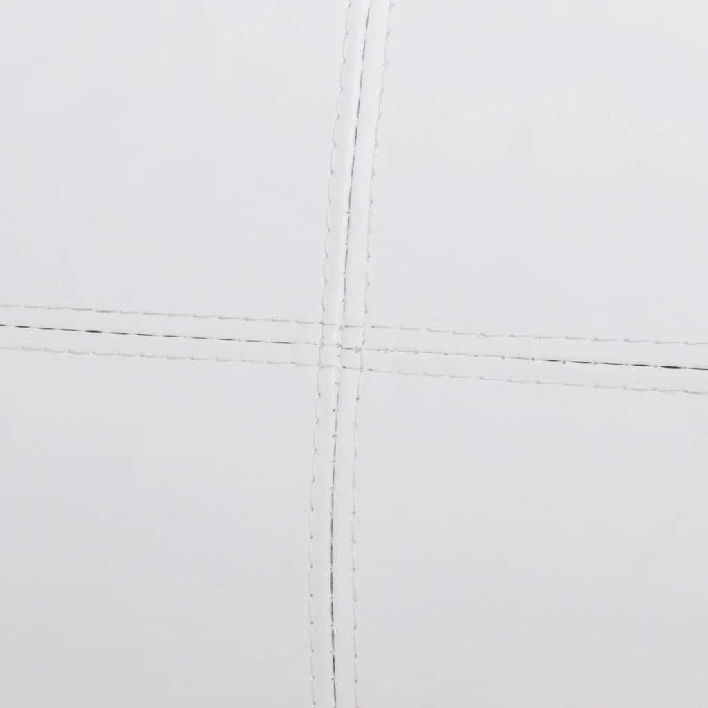 Modulsofa 3-Sitzer Kunstleder Weiß