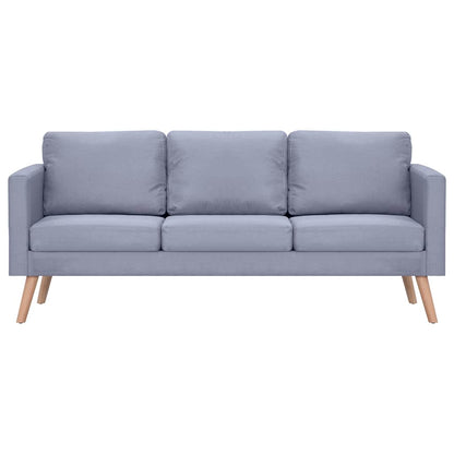 Sofa 3-Sitzer Stoff Hellgrau