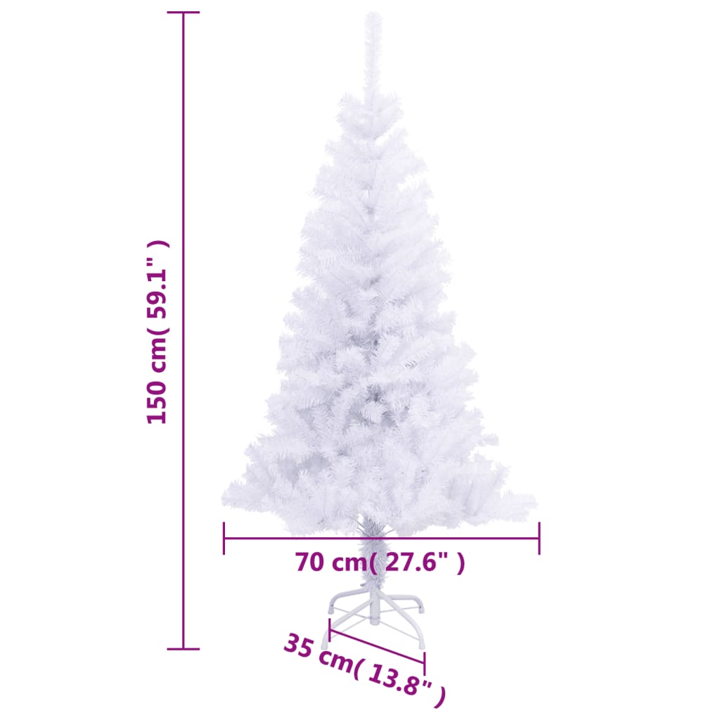 Künstlicher Weihnachtsbaum mit Ständer 150 cm 380 Zweige