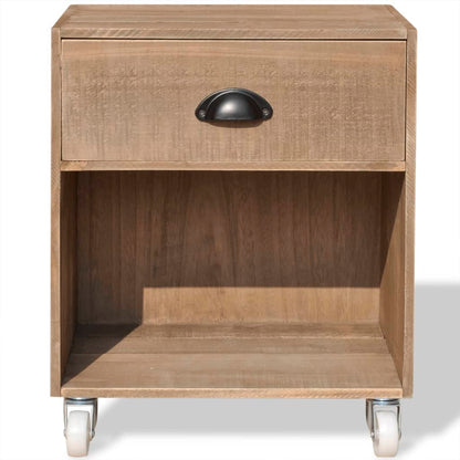 Nachttisch Braun Massivholz