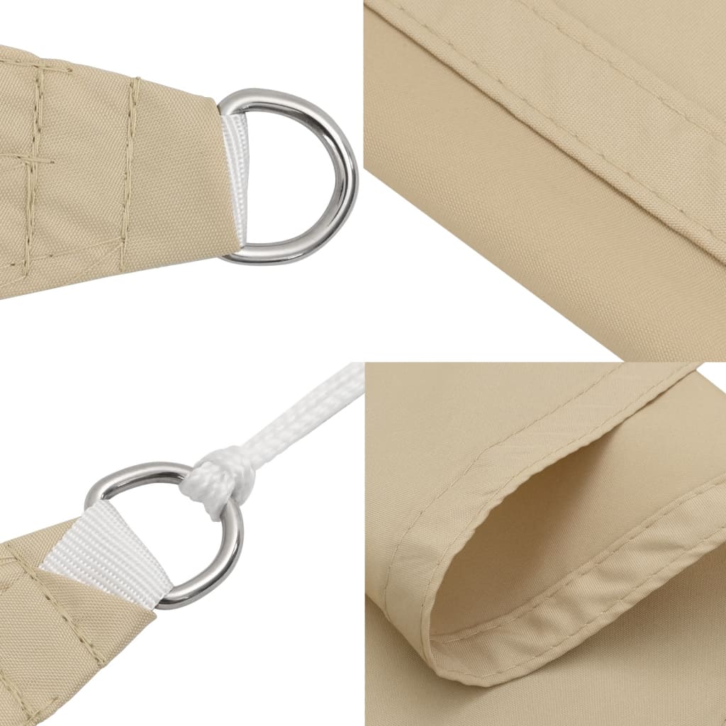 Sonnensegel Oxford-Gewebe Rechteckig 4x6 m Beige