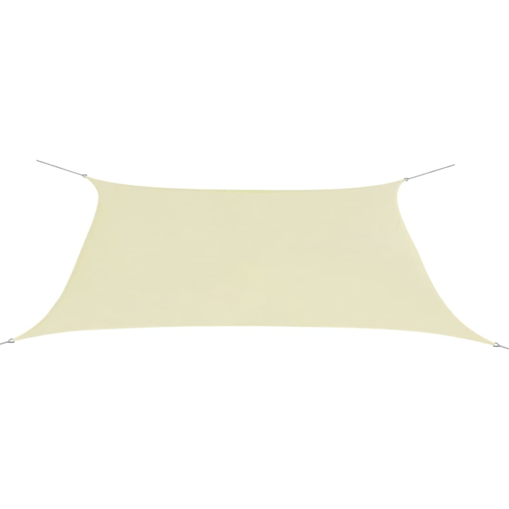 Sonnensegel Oxford-Gewebe Rechteckig 2x4 m Creme