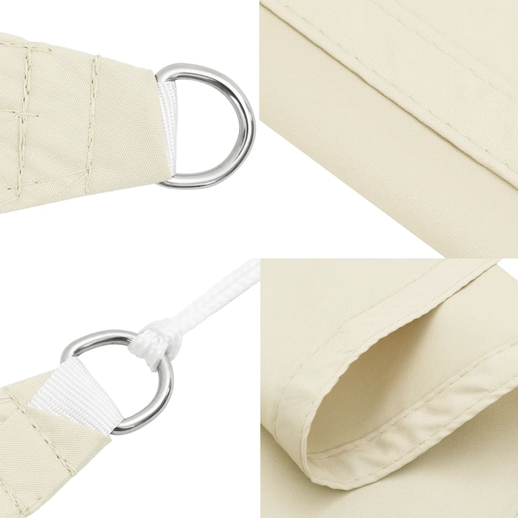 Sonnensegel Oxford-Gewebe Rechteckig 2x4 m Creme