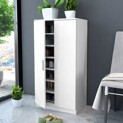 Schuhschrank mit 7 Fächern Weiß