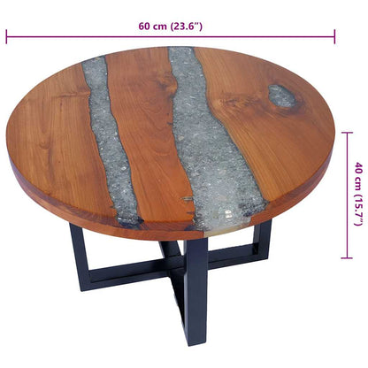 Couchtisch Teak Harz 60 cm