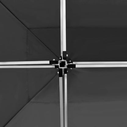 Profi-Partyzelt Faltbar mit Wänden Aluminium 4,5×3m Anthrazit
