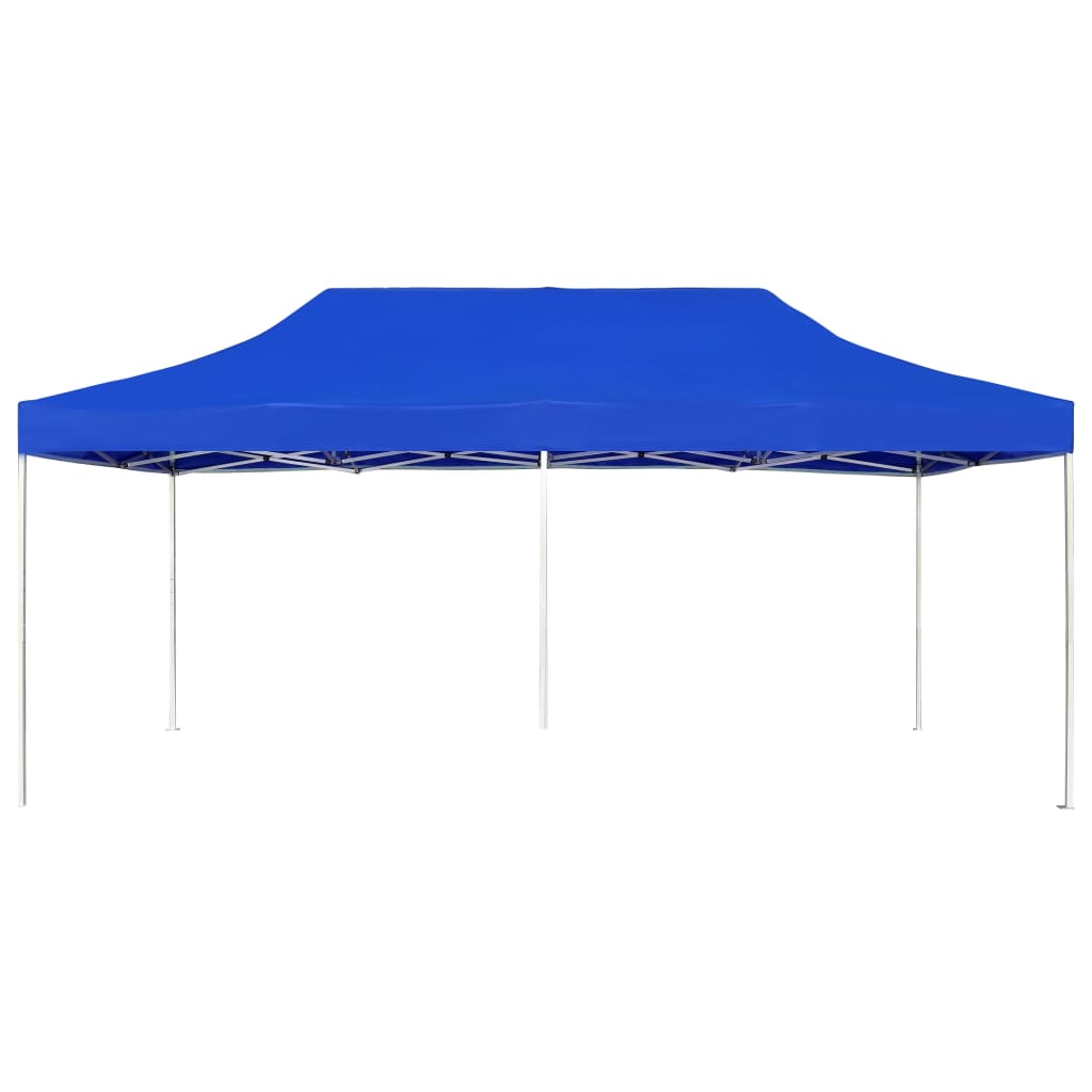 Profi-Partyzelt Faltbar Aluminium 6x3 m Blau