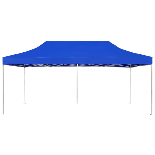 Profi-Partyzelt Faltbar Aluminium 6x3 m Blau