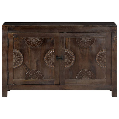 Sideboard mit Schnitzereien 110x35x70 cm Massivholz Mango
