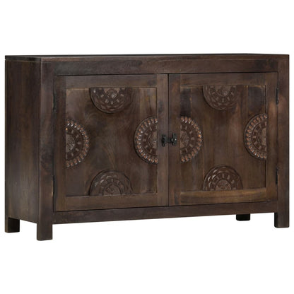 Sideboard mit Schnitzereien 110x35x70 cm Massivholz Mango