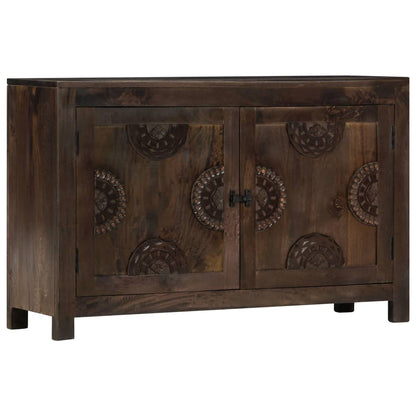 Sideboard mit Schnitzereien 110x35x70 cm Massivholz Mango