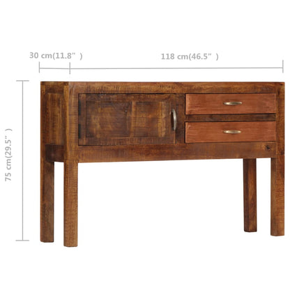 Sideboard 118x30x75 cm Massivholz Mango