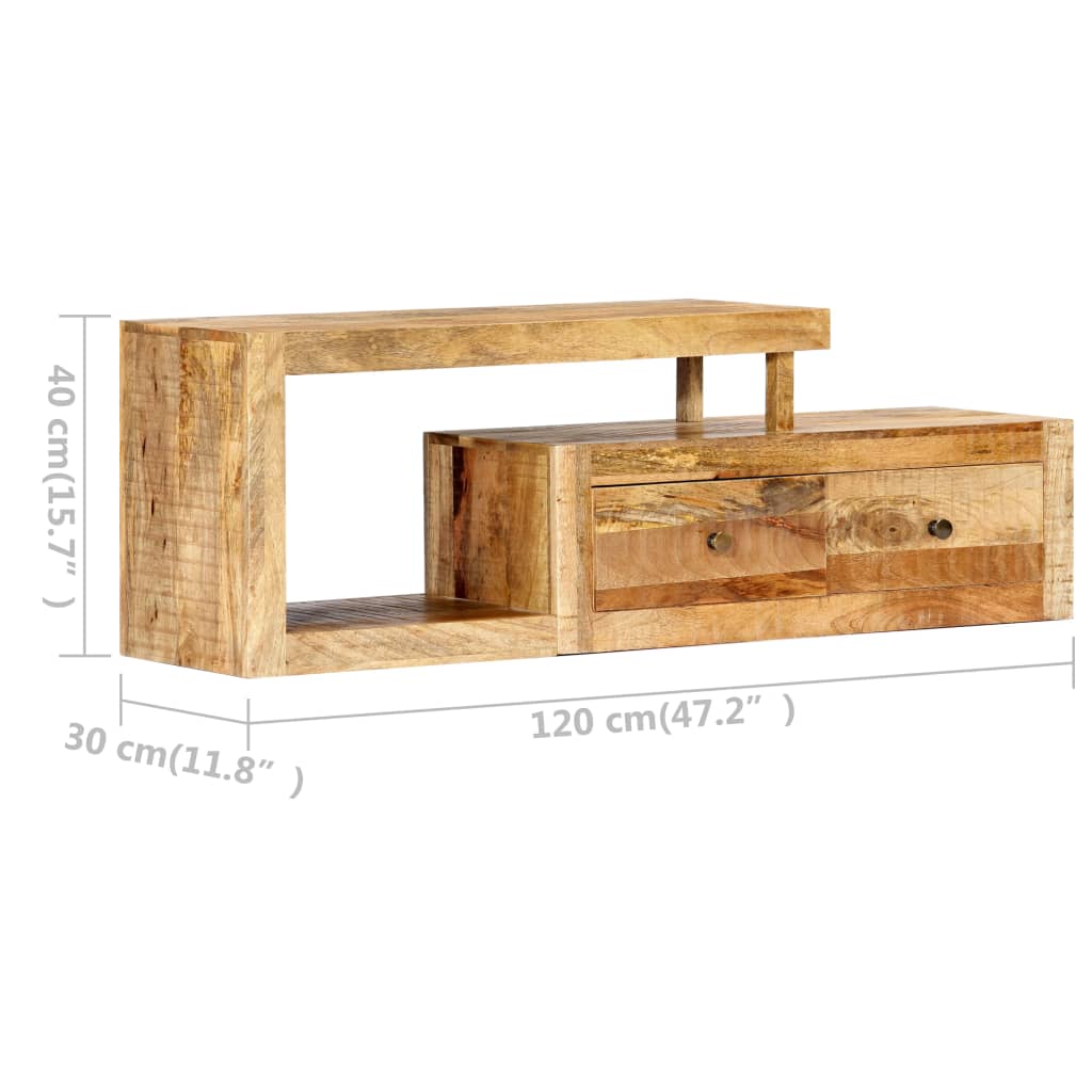 TV-Schrank 120x30x40 cm Massivholz Mango