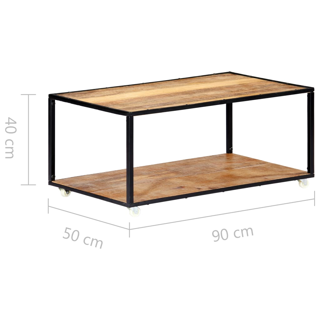 Couchtisch 90x50x40 cm Altholz Massiv