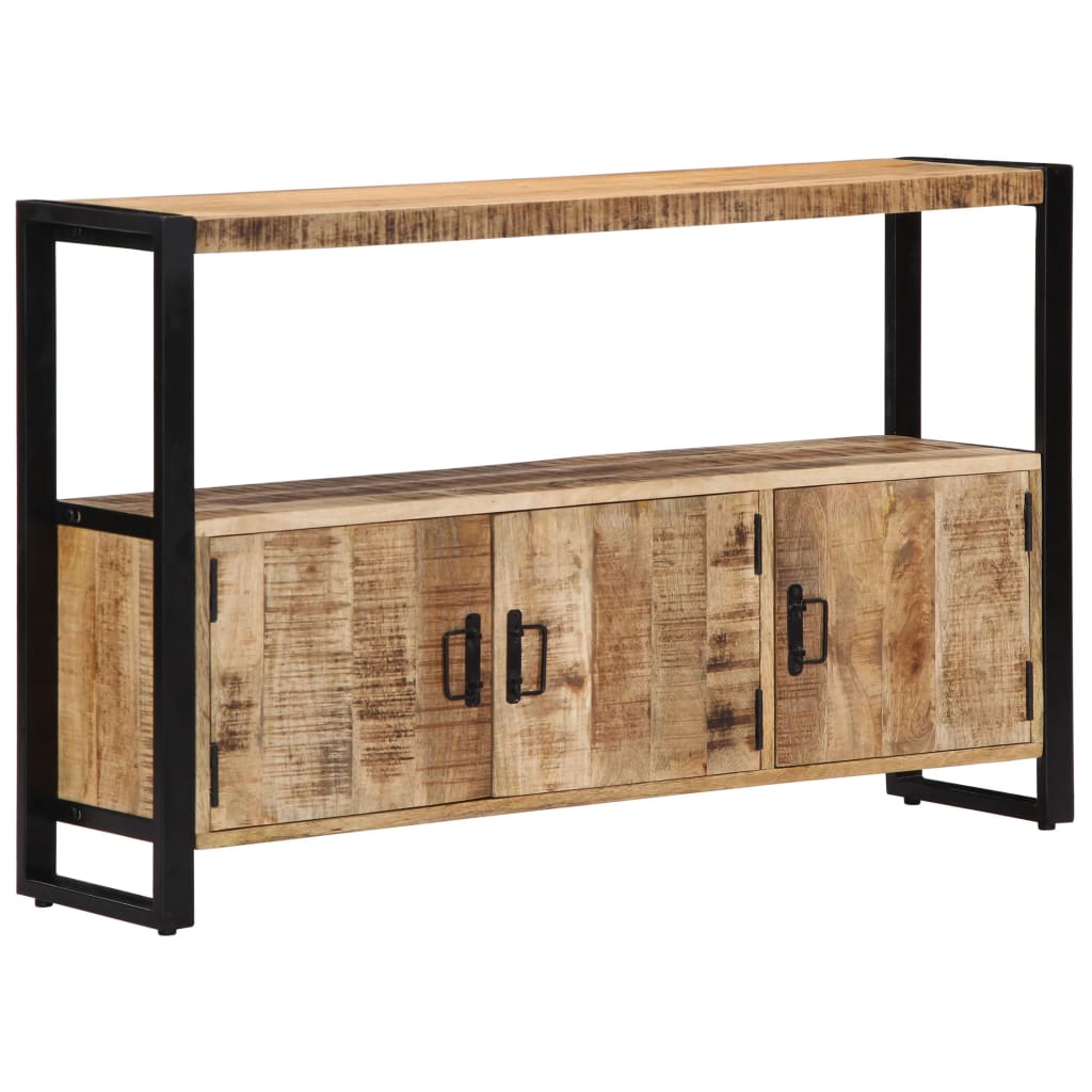 Beistellschrank 120x30x75 cm Massivholz Mango