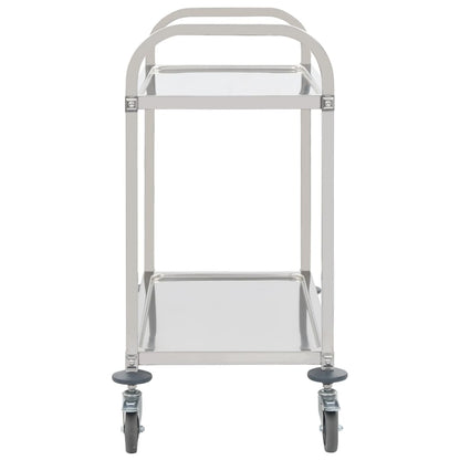 2-Stufiger Servierwagen 95 x 45 x 83,5 cm Edelstahl