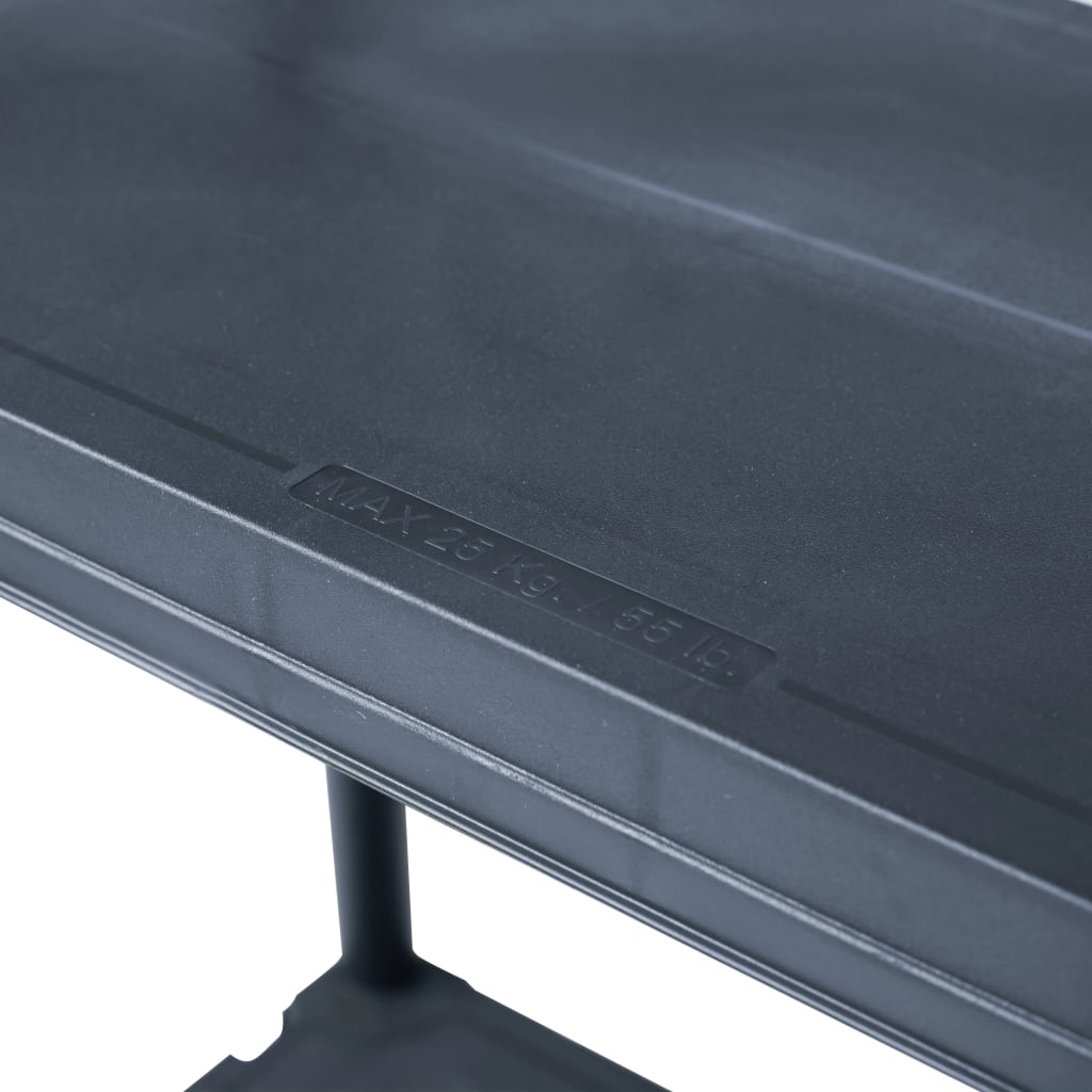 Lagerregale 5 Stk. Schwarz 60 x 30 x 138 cm Kunststoff