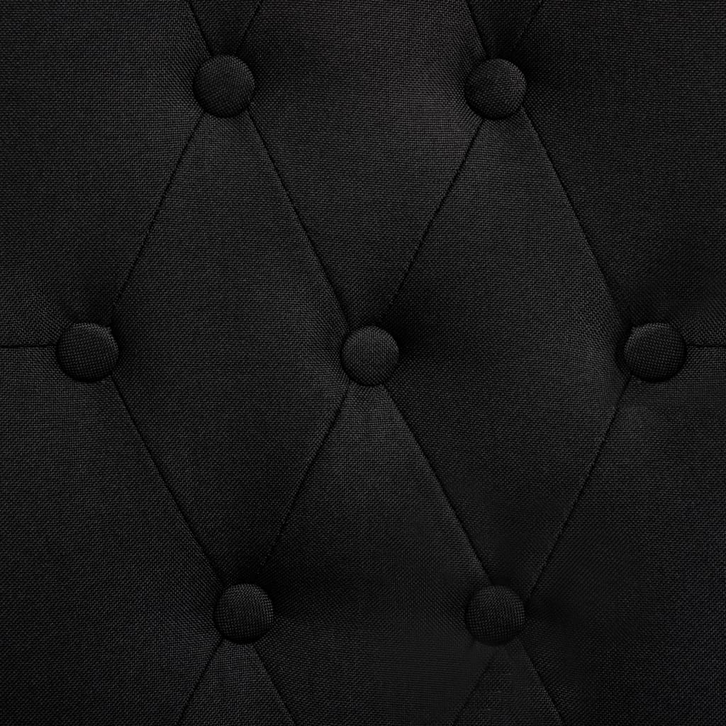 Esszimmerstühle 2 Stk. Schwarz Stoff