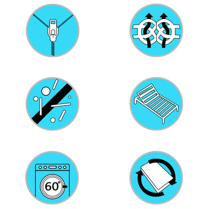 Matratze 140 x 200 cm Viskoelastischer Memory-Schaum 18 cm H2