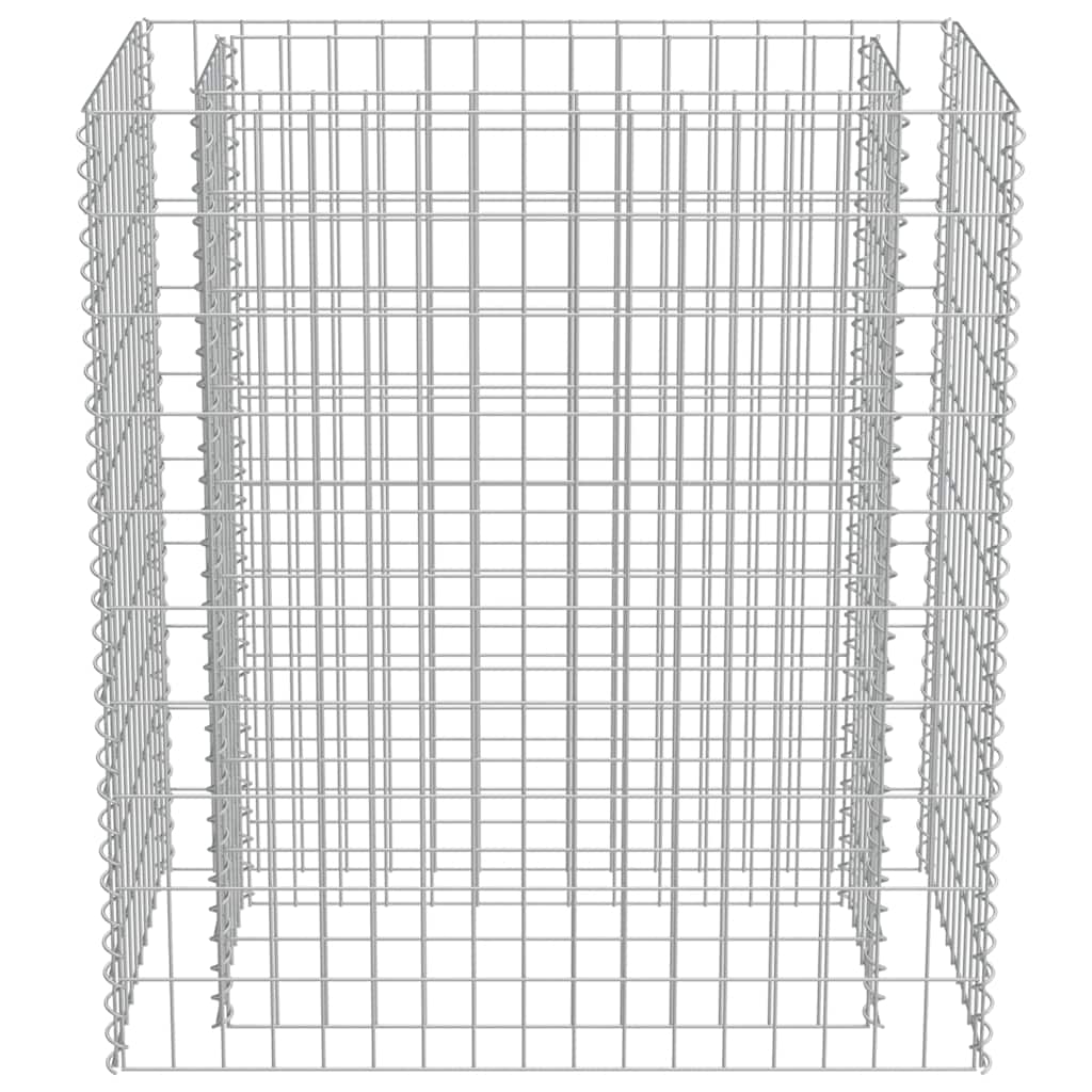 Gabionen-Hochbeet Verzinkter Stahl 90×50×100 cm