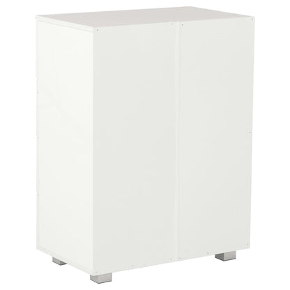 Sideboard Hochglanz-Weiß 60x35x80 cm Holzwerkstoff