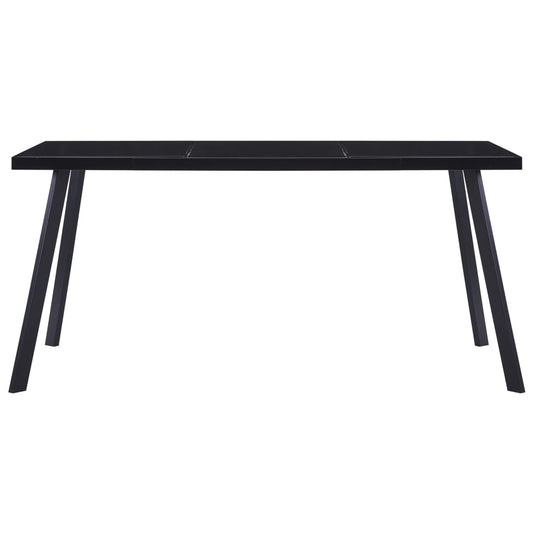 Esstisch Schwarz 180 x 90 x 75 cm Hartglas