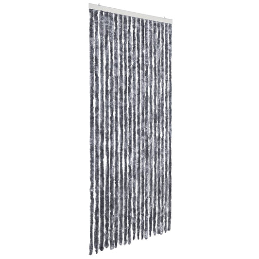 Insektenschutz-Vorhang Silbern 56x185 cm Chenille