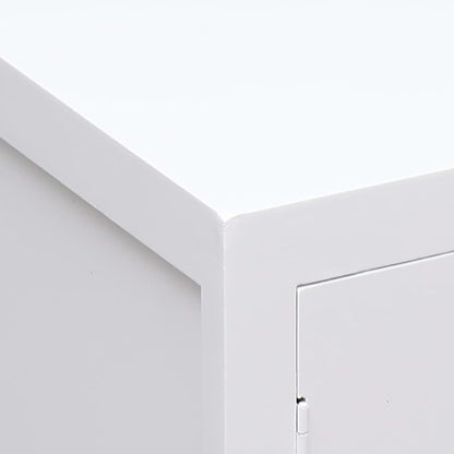 Nachttisch Weiß 38×28×52 cm Paulownia Holz