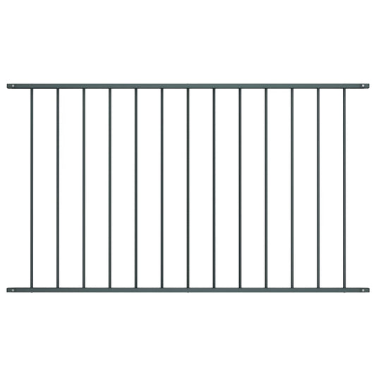 Zaunfeld Pulverbeschichteter Stahl 1,7 x 1,25 m Anthrazit