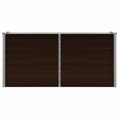 Garten-Hochbeet Braun 160 x 40 x 77 cm Verzinkter Stahl