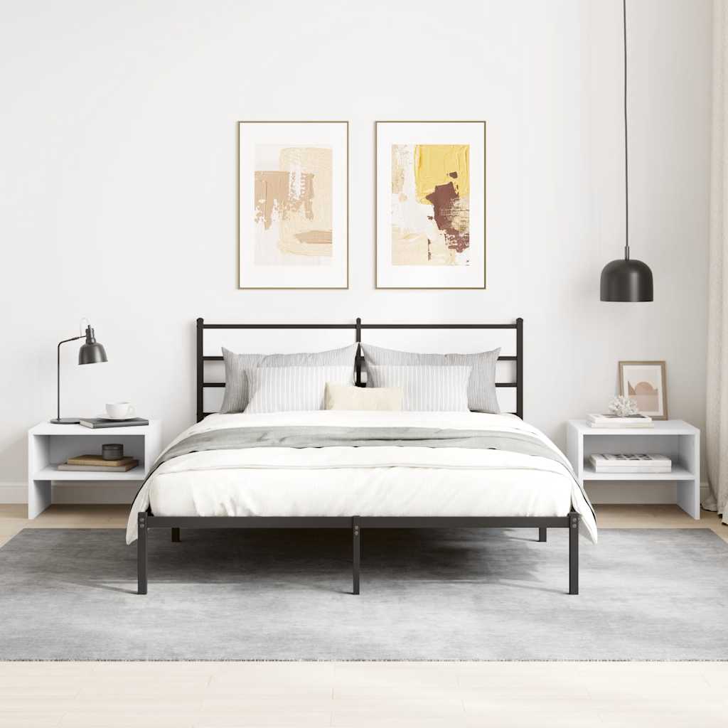 Nachttisch Weiß 40x30x30 cm Holzwerkstoff