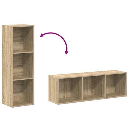 Bücherregal/TV-Schrank Sonoma Eiche 36x30x114 cm Holzwerkstoff