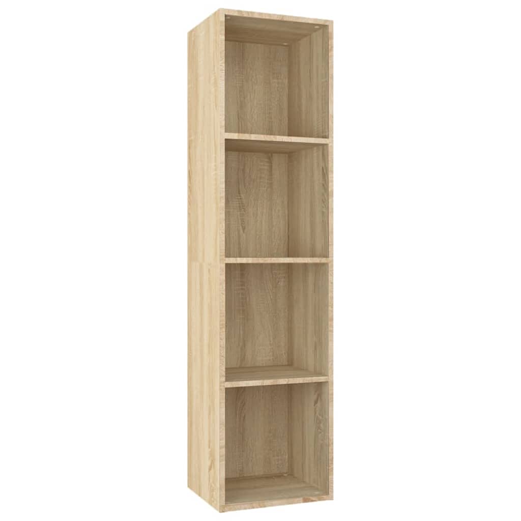 Bücherregal/TV-Schrank Sonoma-Eiche 36x30x143 cm Holzwerkstoff