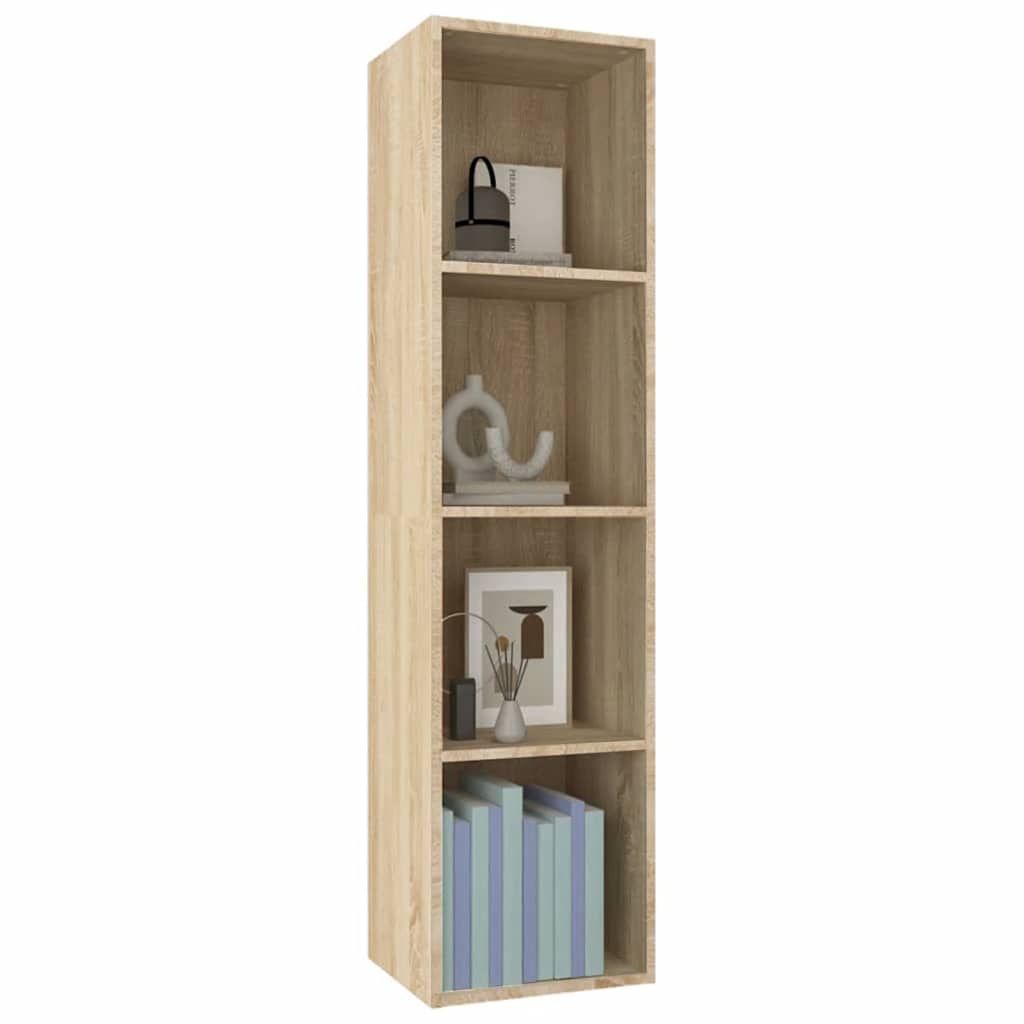 Bücherregal/TV-Schrank Sonoma-Eiche 36x30x143 cm Holzwerkstoff