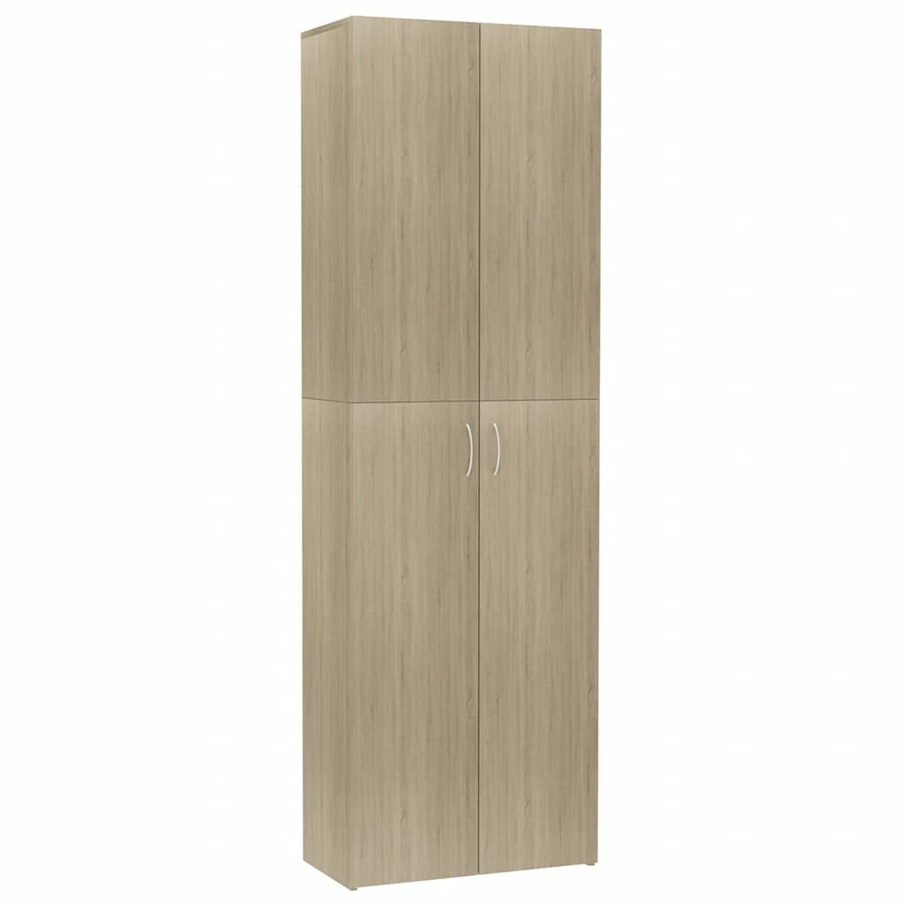 Büroschrank Sonoma-Eiche 60x32x190 cm Holzwerkstoff