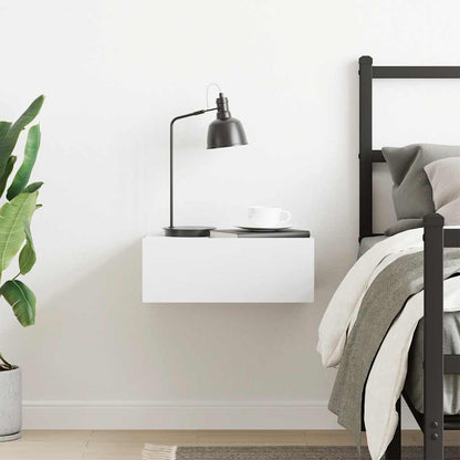 Hängender Nachttisch Weiß 40x30x15 cm Holzwerkstoff