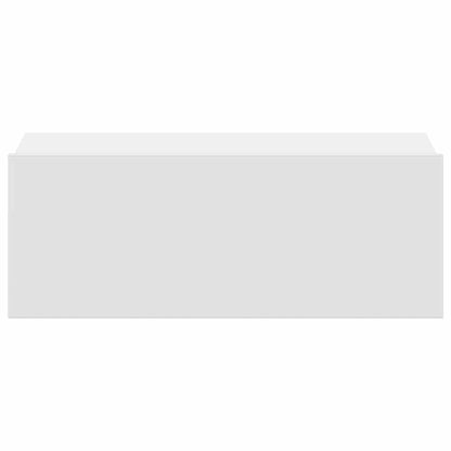 Hängender Nachttisch Weiß 40x30x15 cm Holzwerkstoff