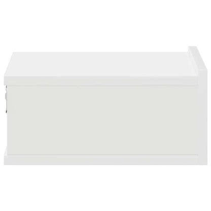 Hängender Nachttisch Weiß 40x30x15 cm Holzwerkstoff