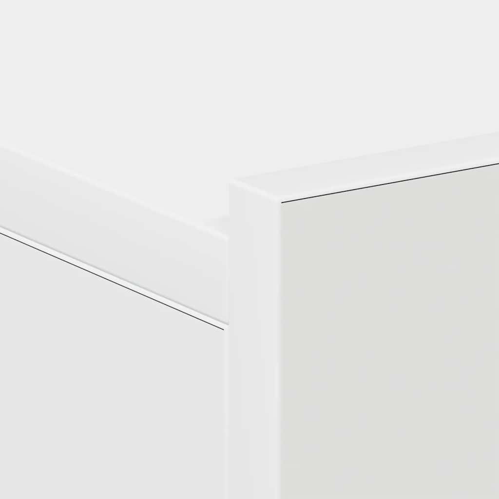 Hängender Nachttisch Weiß 40x30x15 cm Holzwerkstoff