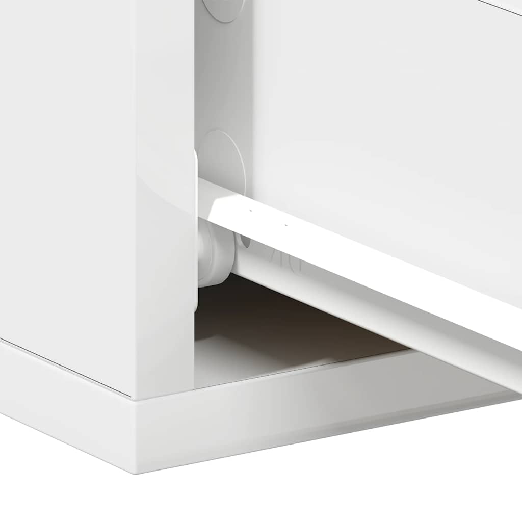 Hängende Nachttische 2 Stk. Weiß 40x30x15 cm Holzwerkstoff