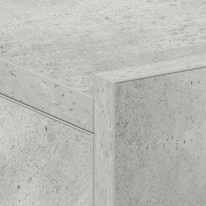 Hängender Nachttisch Betongrau 40x30x15 cm Holzwerkstoff