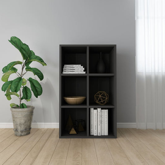 Bücherregal/Sideboard Schwarz 66x30x98 cm Holzwerkstoff