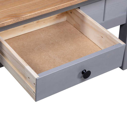 Couchtisch Grau 100x60x43,5 cm Massivholz Panama-Kiefer