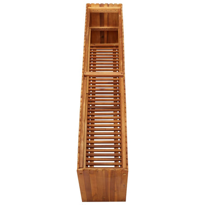 Garten-Hochbeet 150 x 30 x 50 cm Massivholz Akazie