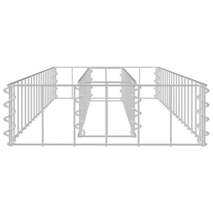 Gabionen-Hochbeet Verzinkter Stahl 90x30x10 cm