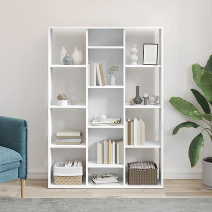 Raumteiler/Bücherregal Weiß 100x24x140 cm Holzwerkstoff
